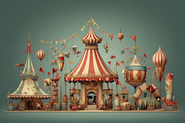 rsz 60797648 simple carnival or a circus elements background ai art